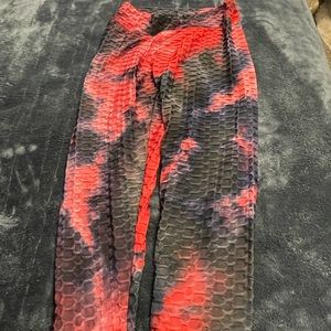 Large multiply colored leggings (tiktok pants)